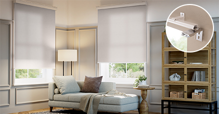 curtainrail roll screen